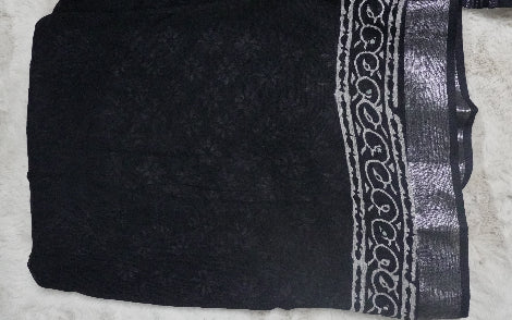 TEEJH PRINTED LINEN SAREE