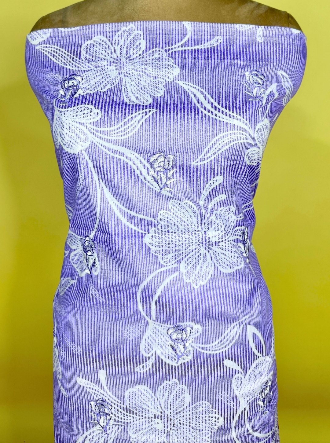CAMRIC COTTON WITH RESHAM WORK MUL DUPATTA (SUIT1019)