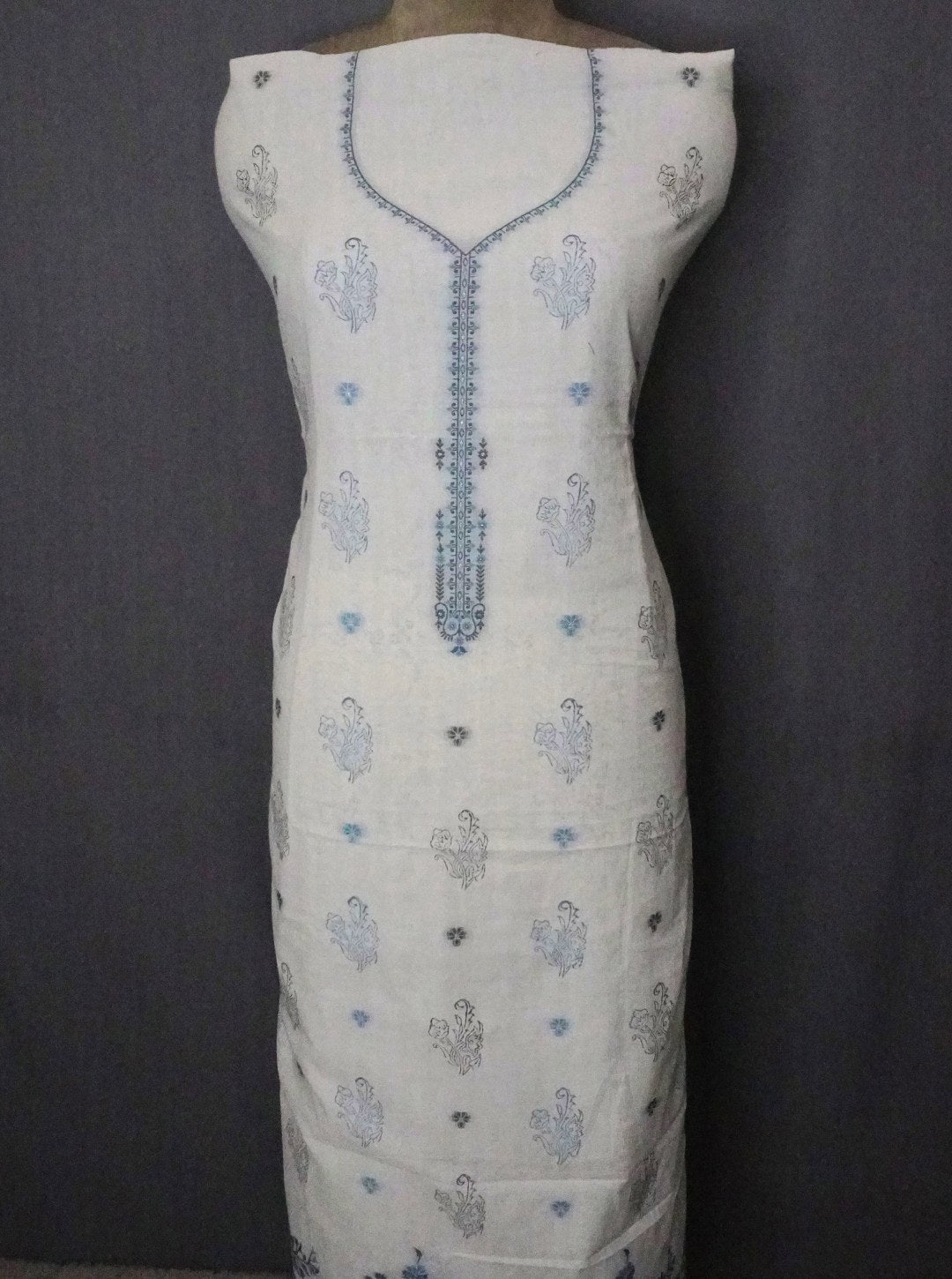 HANDLOOM WEAVING COTTON WITH BLOCK PRINT SUIT