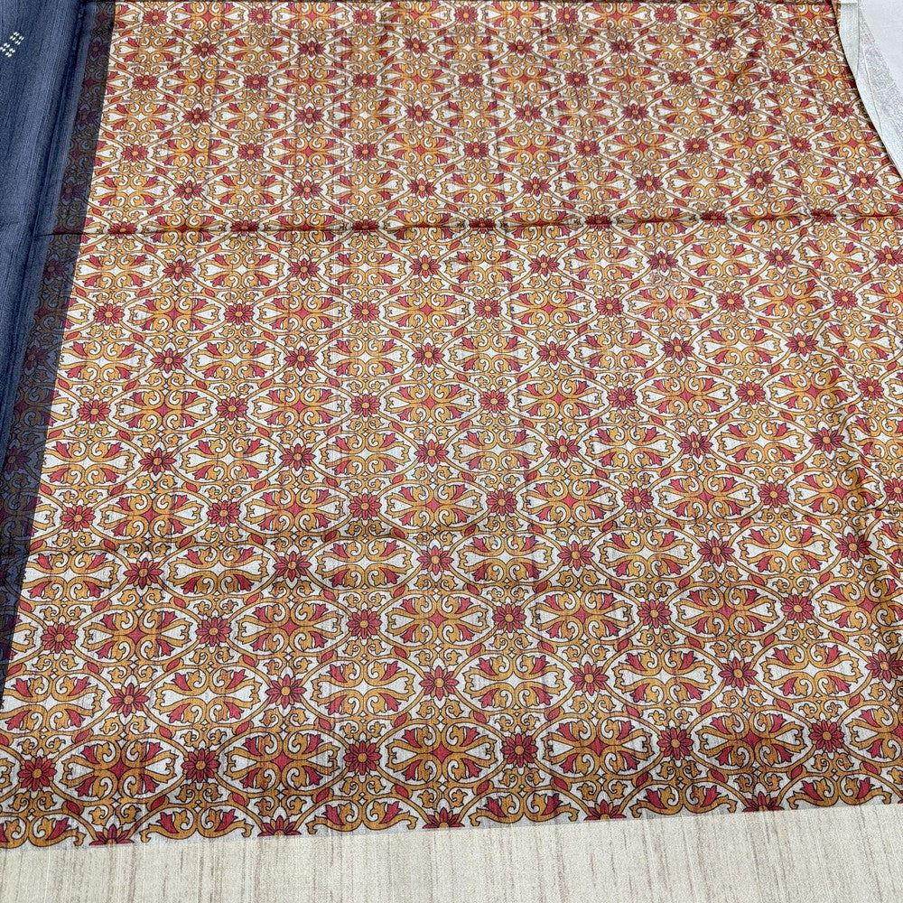 LINEN BLACK SILK SAREE (SM1005)