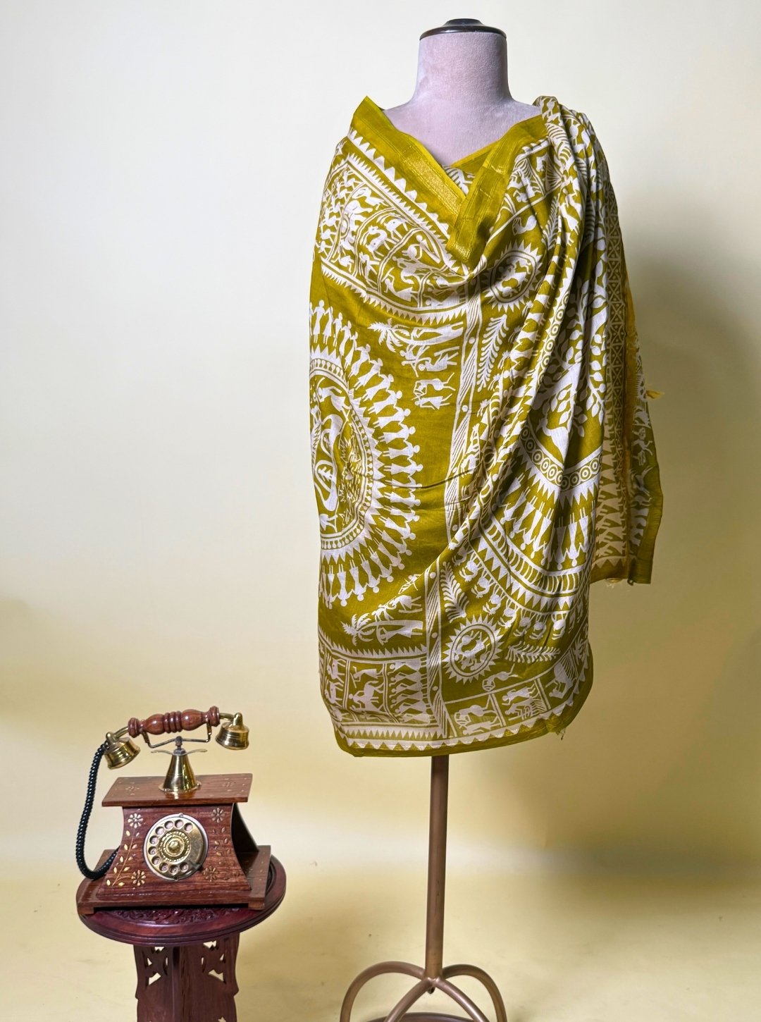 MAHESHWARI COTTON UNSTITCHED SUIT BAGRU PRINT (SUIT1057)