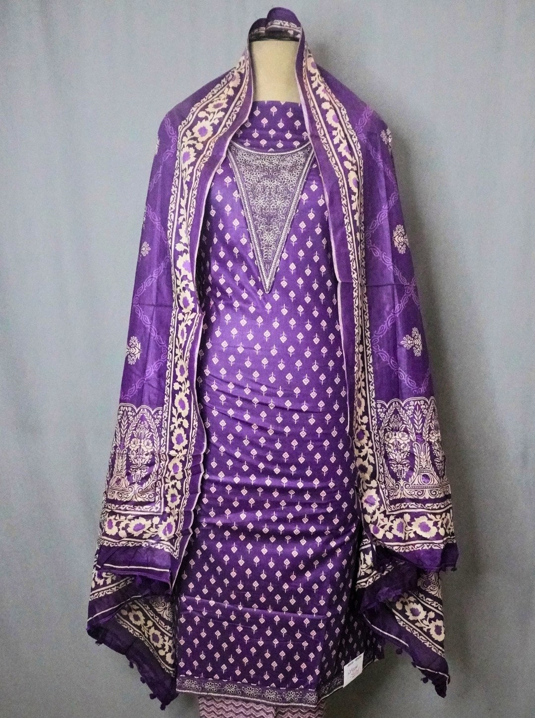 PURPLE COLOUR JAM COTTON SUIT