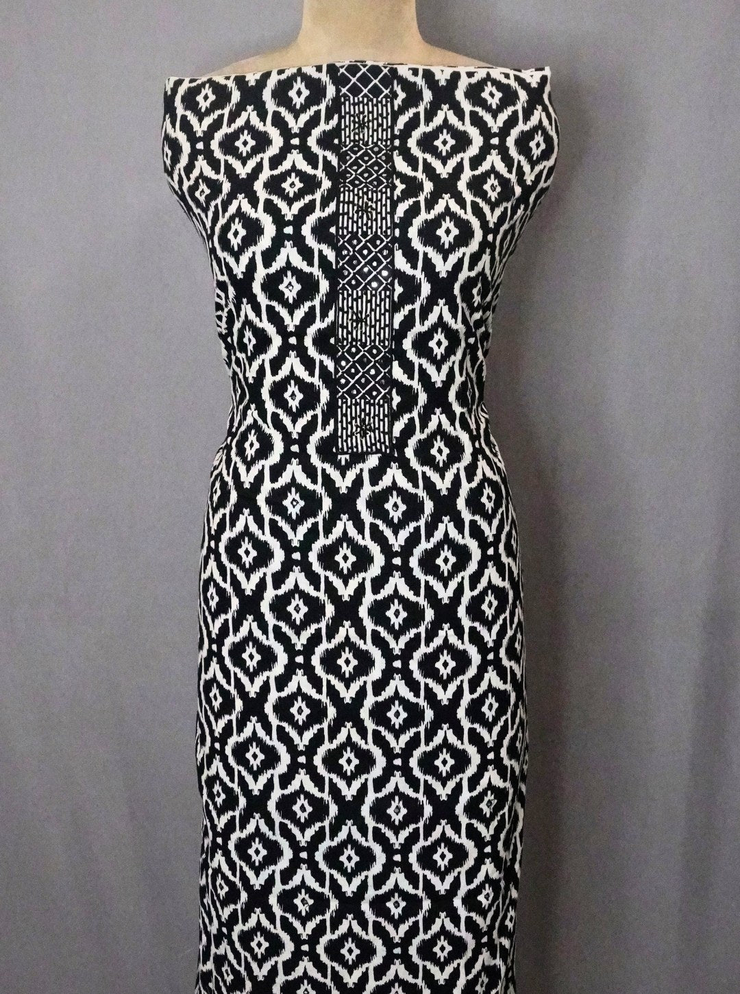 BLACK BAGRU PRINT SUIT