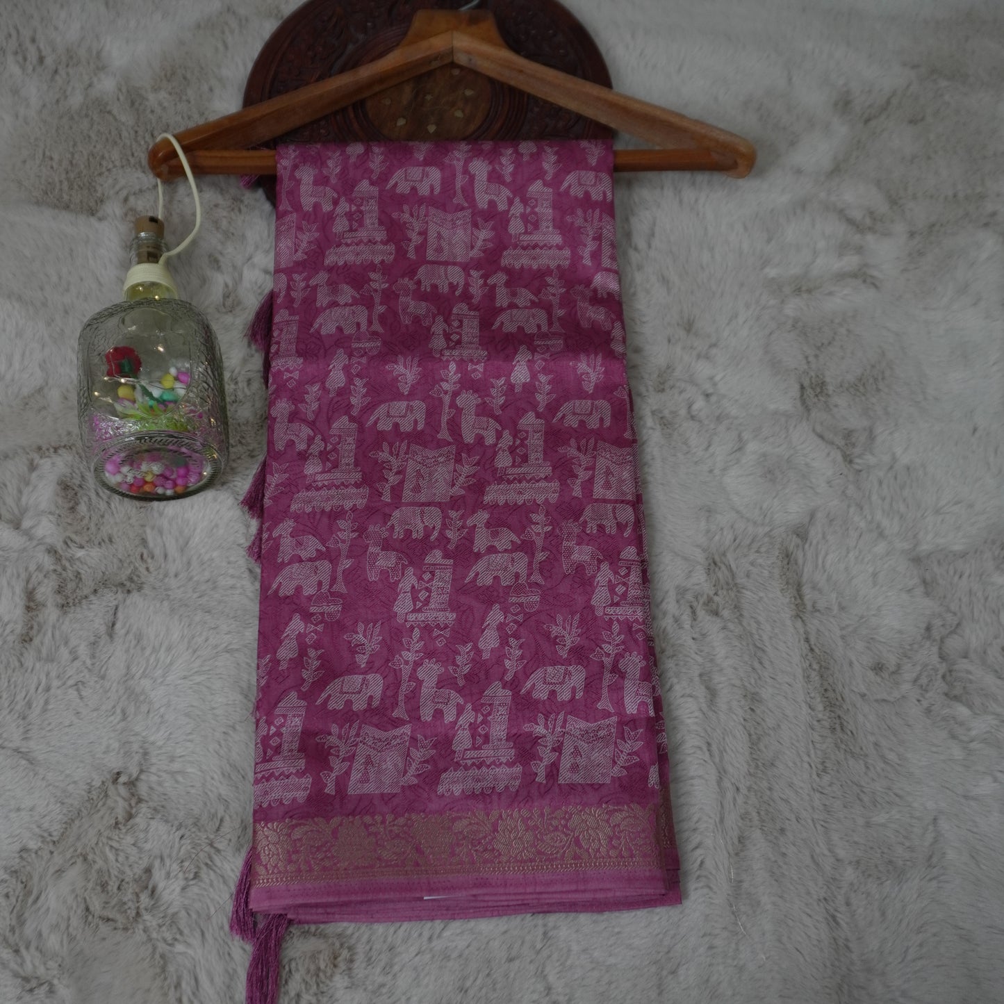 MADHUBANI PRINT SAREE (SM1009)