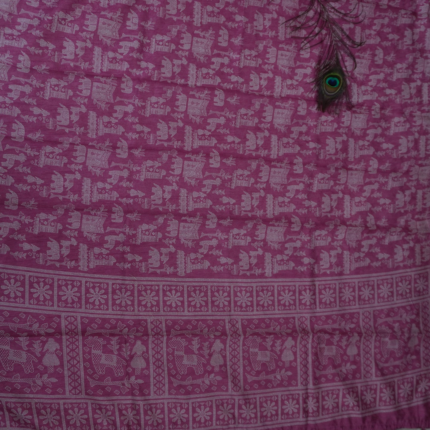 MADHUBANI PRINT SAREE (SM1009)