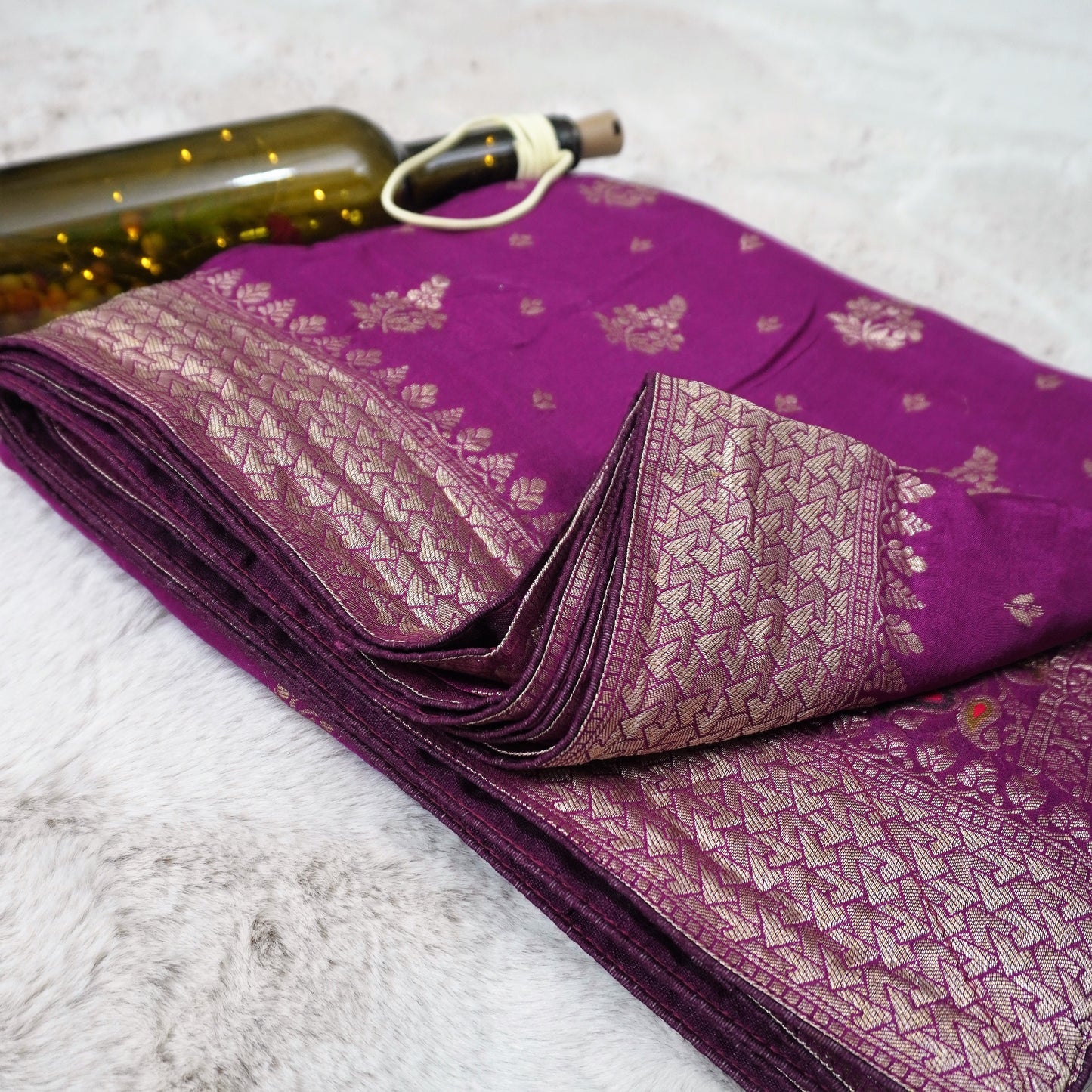 KASHMIRI PALLU DOLA SAREE (SM1012)