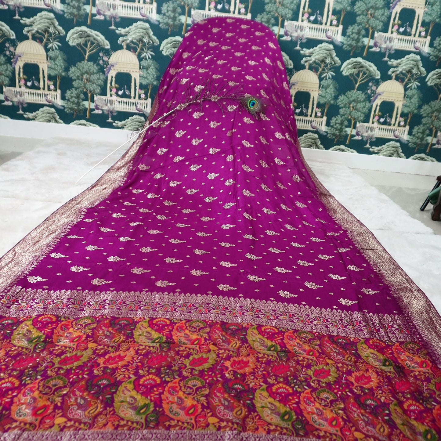 KASHMIRI PALLU DOLA SAREE (SM1012)
