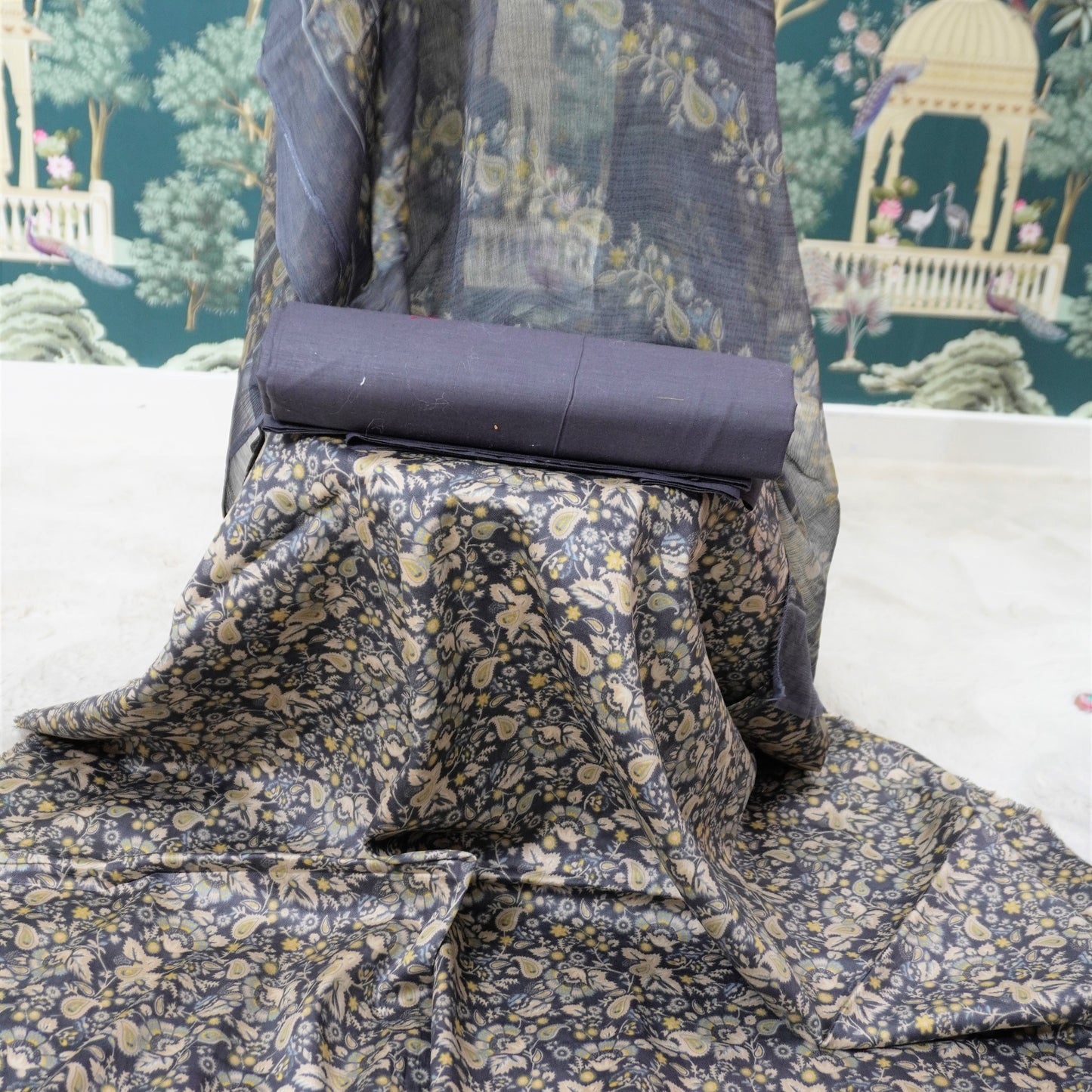 JAAM COTTON KALAMKARI PRINT SUIT (SM1014)