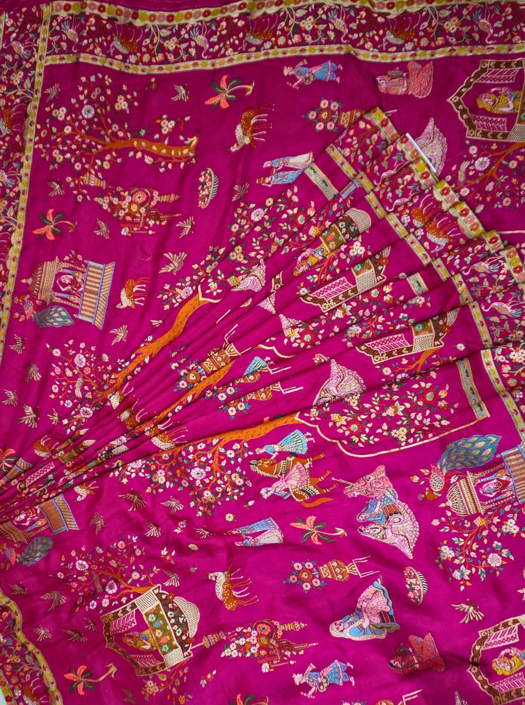 CRAPE DOLA FLIMIGO BORDER DOLI DESIGNS SAREE (SM1024)