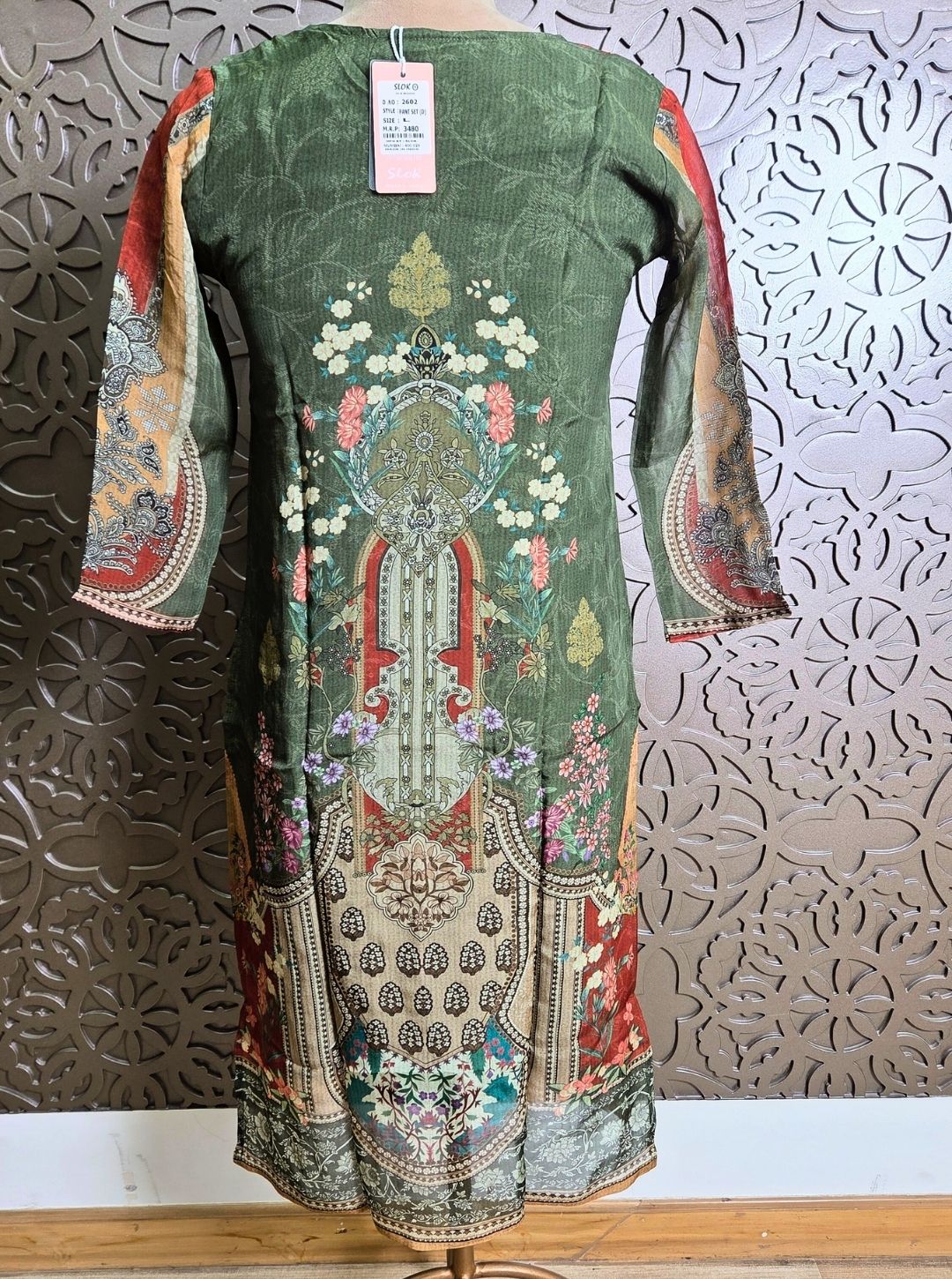 CRAPE SUIT WITH PRINT &DIGITAL PRINT DUPPATA (KUR1077)