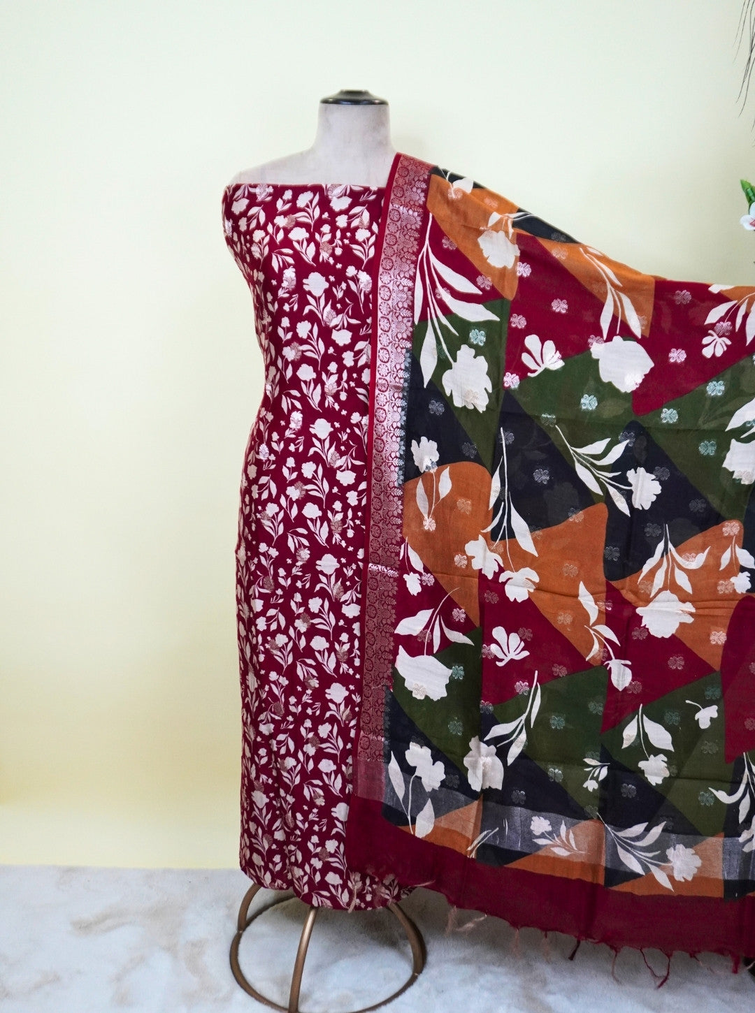 MAHESHWARI WEAVING DIGITAL PRINT SUIT WITH DIGITAL DUPATTA (SM1029)