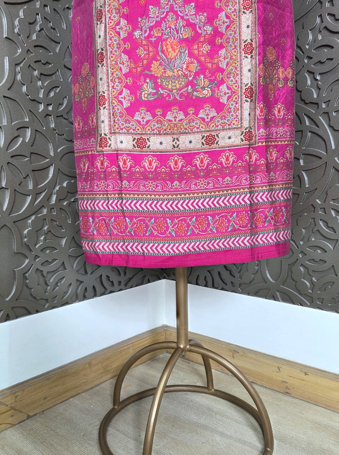 RAYON COTTON WITH DIGITAL PRINT STALL DUPPATA & PANT (KURTI1082)