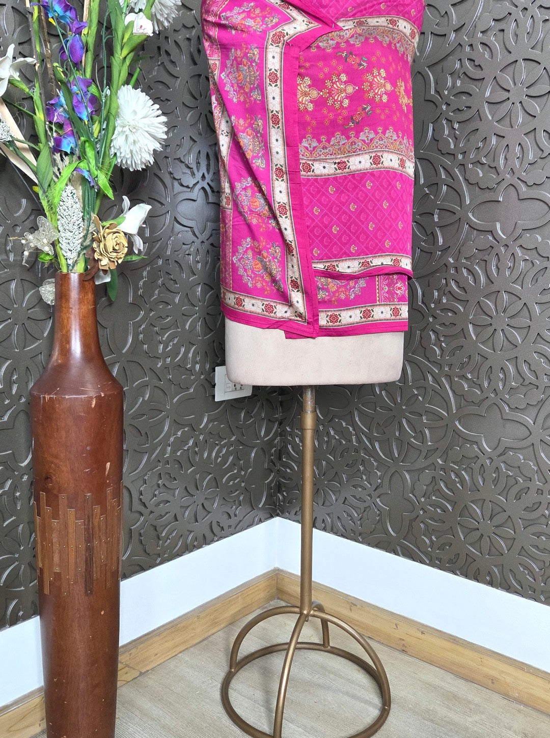 RAYON COTTON WITH DIGITAL PRINT STALL DUPPATA & PANT (KURTI1082)