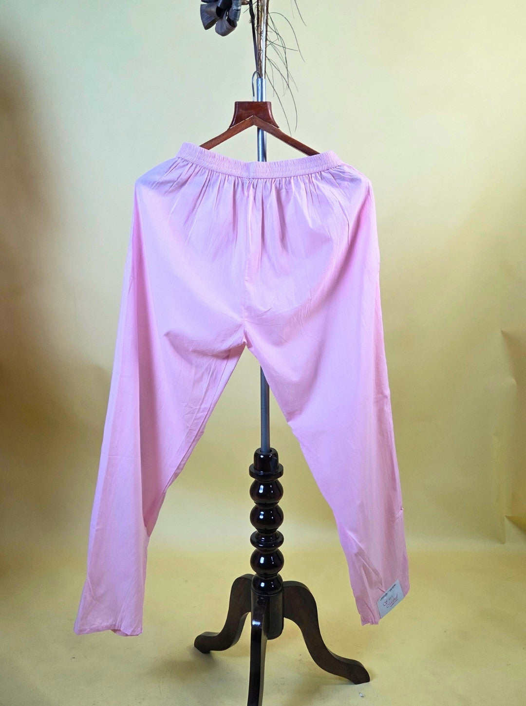 COTTON KURTI PANT SET WITH EMBROIDERY NECK LINE (KUR1055)