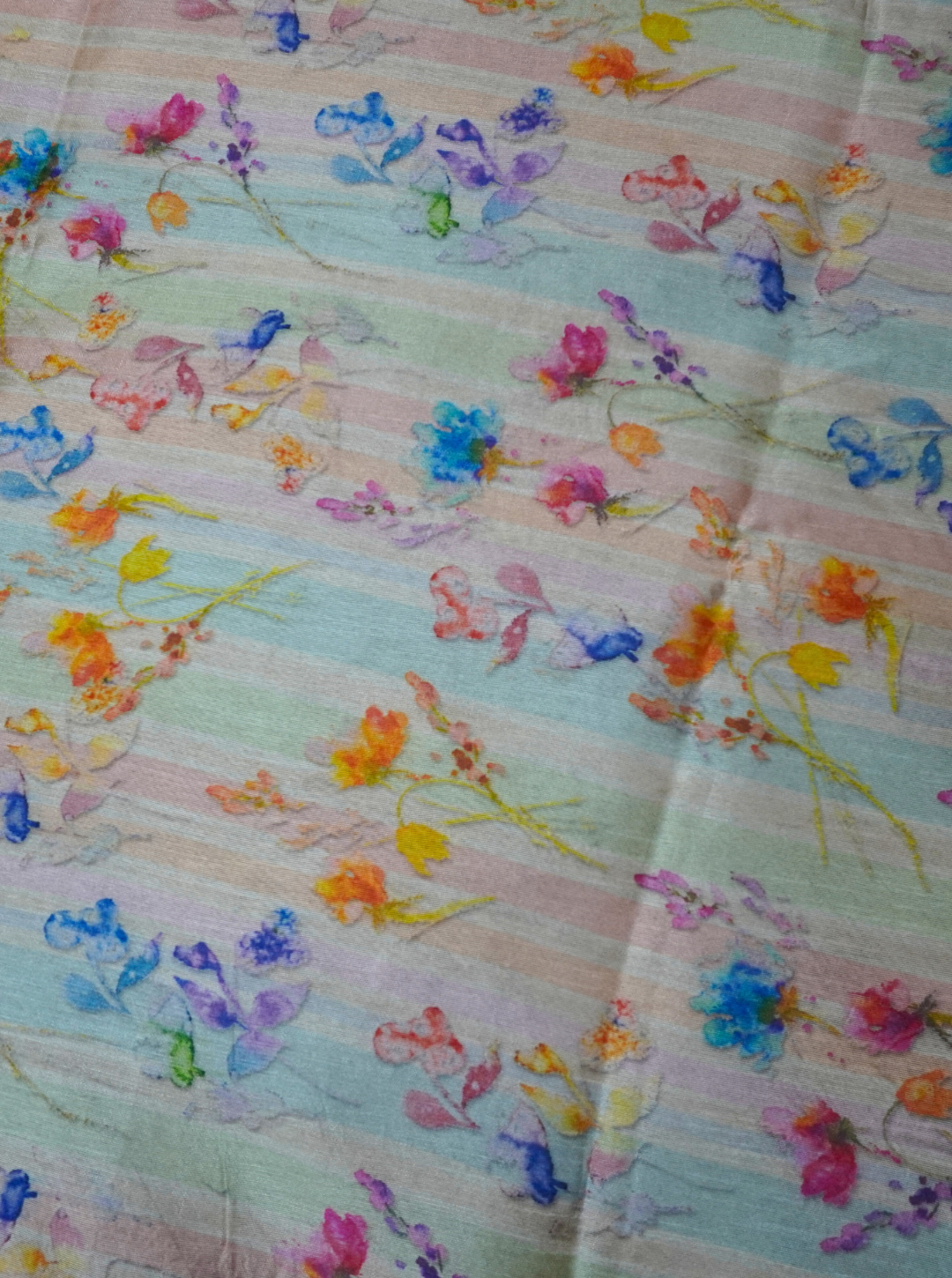 CHANDELI HAND PRINT KANTHA BORDER SAREE