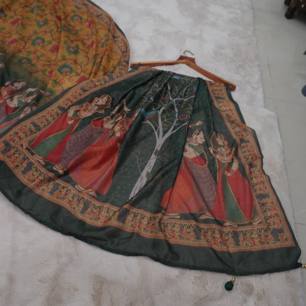 GEORGETT PRINT KALAMKARI  (SM1002)