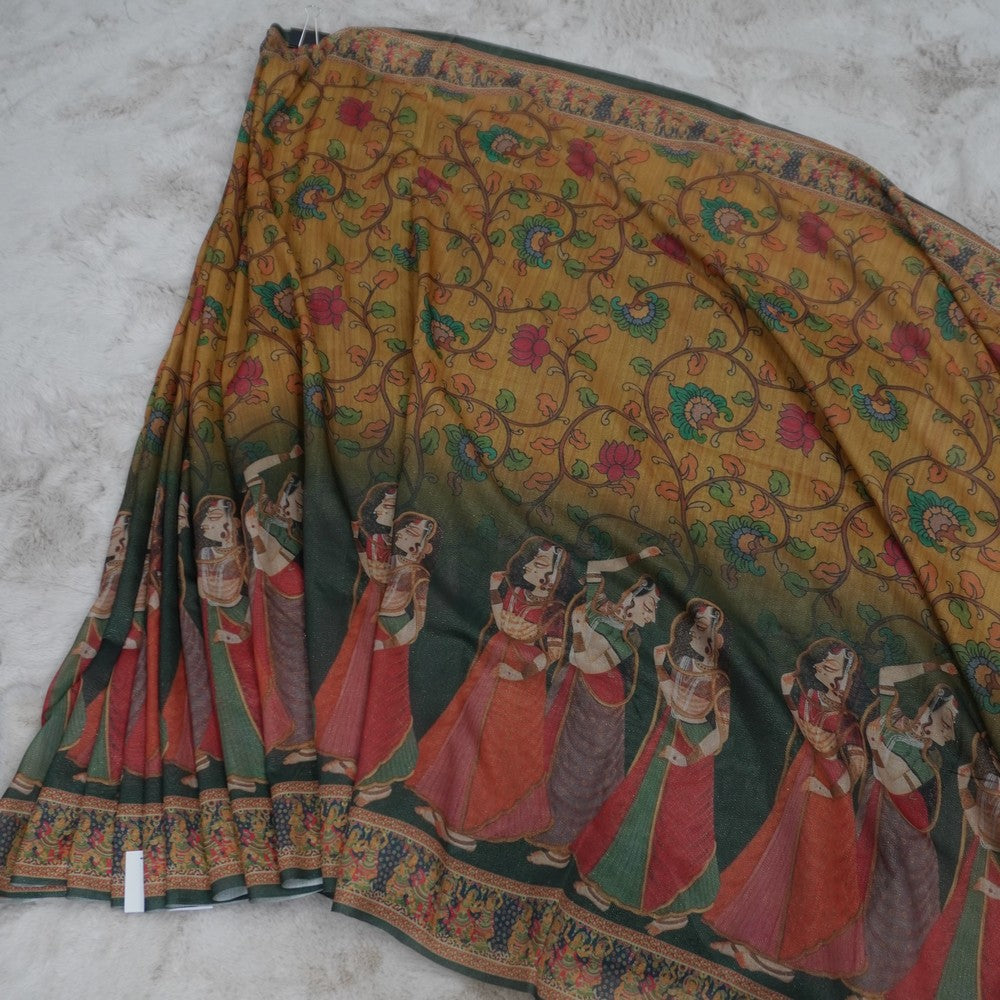 GEORGETT PRINT KALAMKARI  (SM1002)