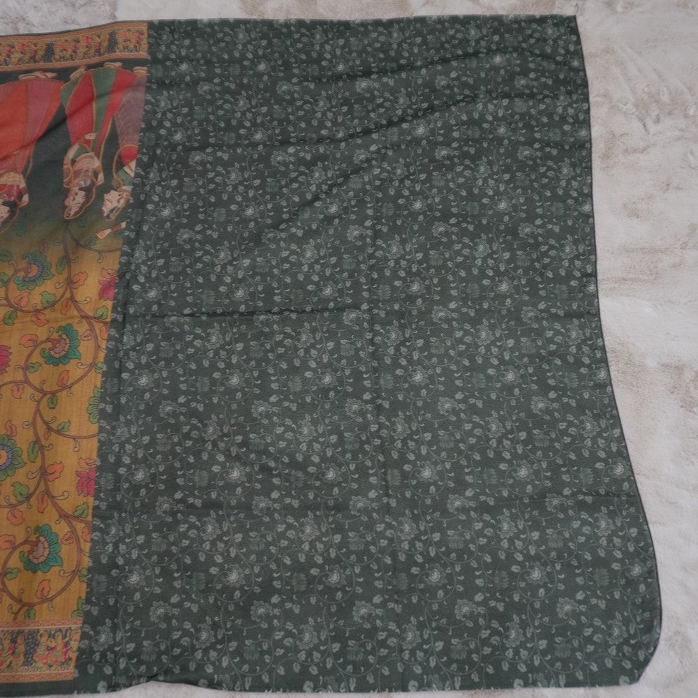 GEORGETT PRINT KALAMKARI  (SM1002)