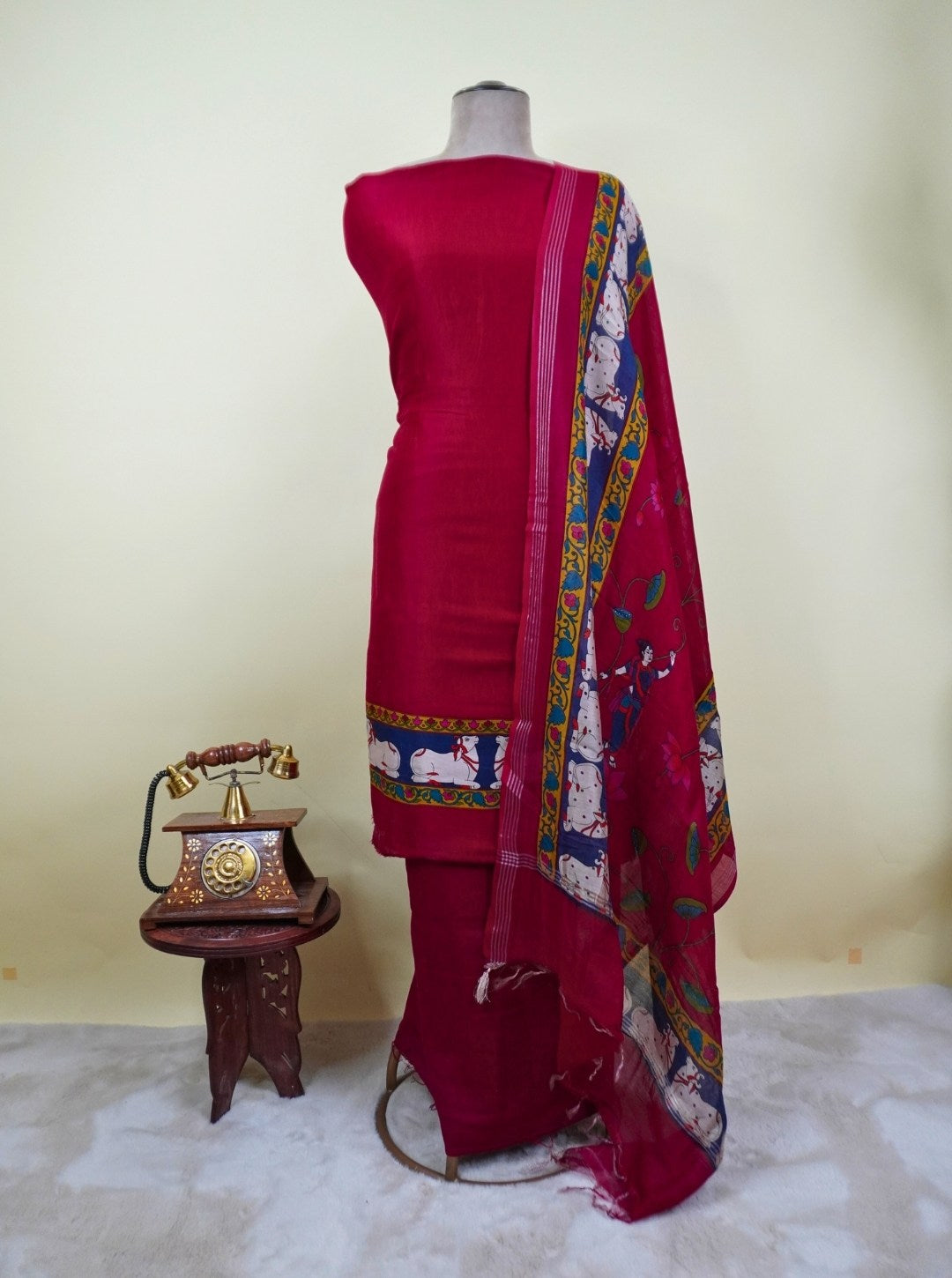 MAHESHWARI PICHWAI PRINT SUIT (SM1030)