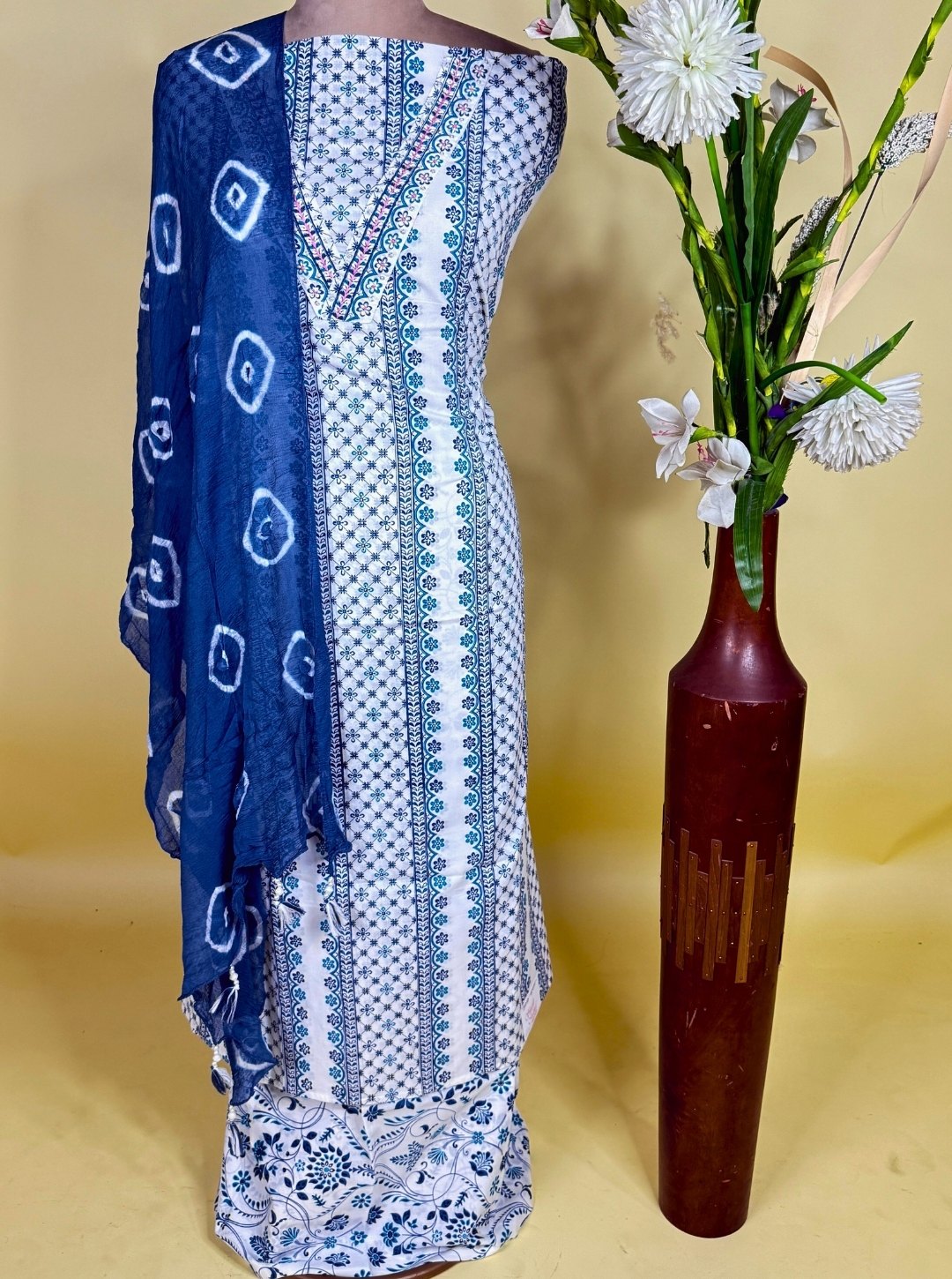 PURE COTTON SUIT DIGITAL HAND PRINT WITH GEORGETTE DUPATTA (SUIT1017)