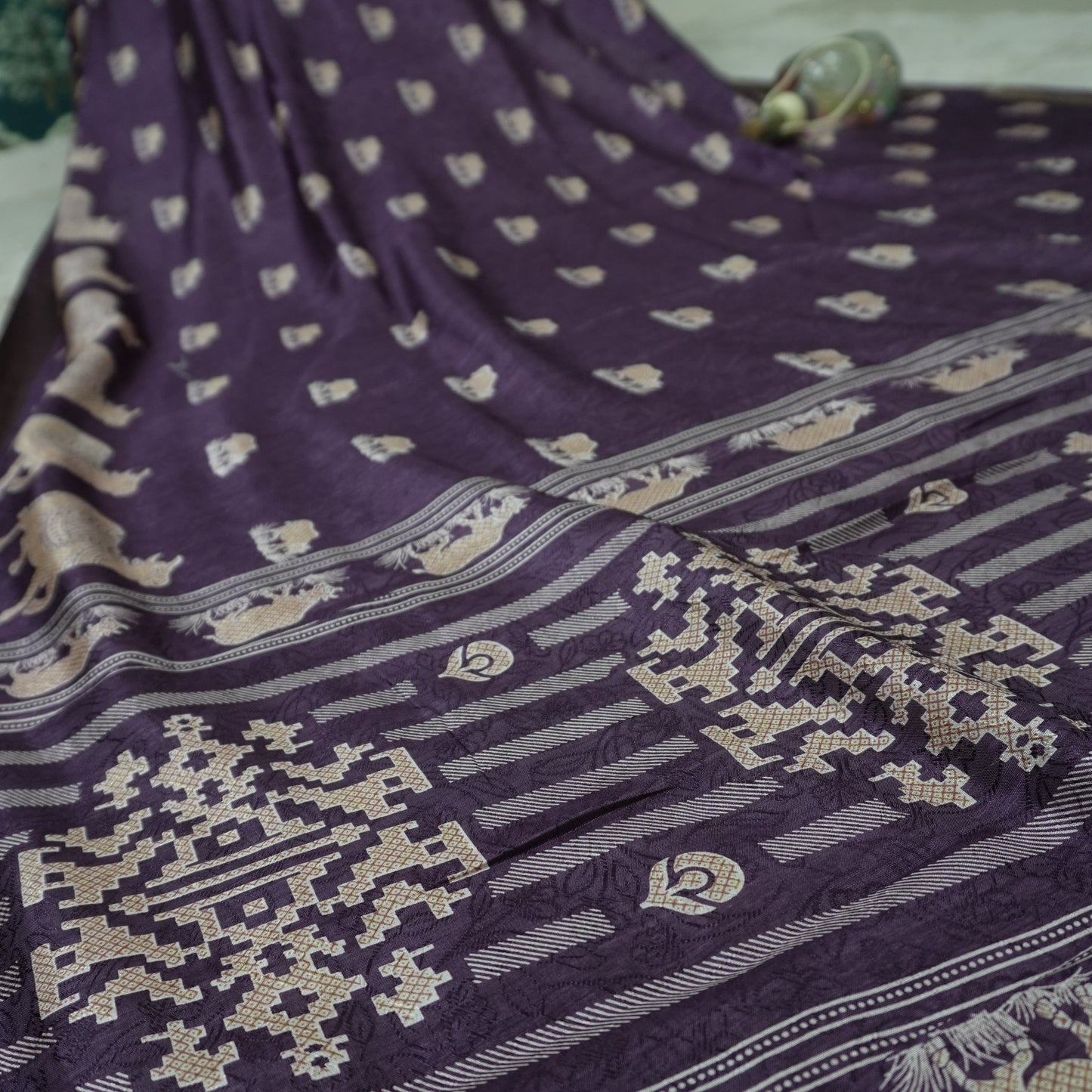 MADHUBANI PRINT SAREE SM(1010)